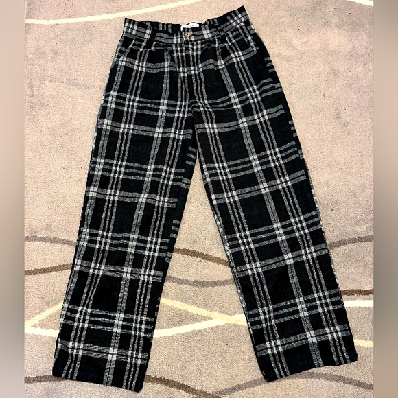 Vanilla Star Pants - Vanilla Star Green Plaid Pants